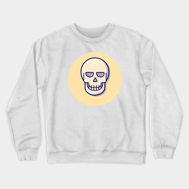 Skull Bone Cartoon Vector Icon Illustration Crewneck Sweatshirt by Catalyst Labs